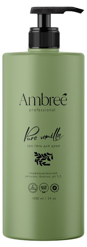 Гель для душа Ambree professional Pure Vanilla, 1 л