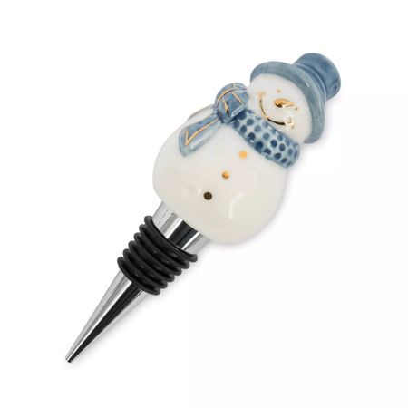 Пробка для винной бутылки Anna Lafarg снеговик 12 см