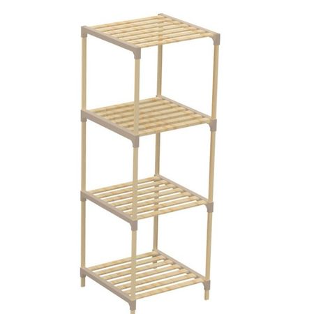 Стеллаж для хранения Fixwood Fix-2013-4 бежевый 41х34х116 см