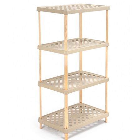 Этажерка для хранения Fixwood Fix-2001-4 бежевая 60х36х112 см