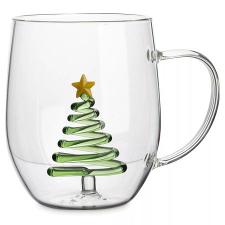 Кружка Anna Lafarg елка new year 540 мл стекло