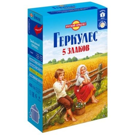 Геркулес Русский продукт 5 злаков 400 г