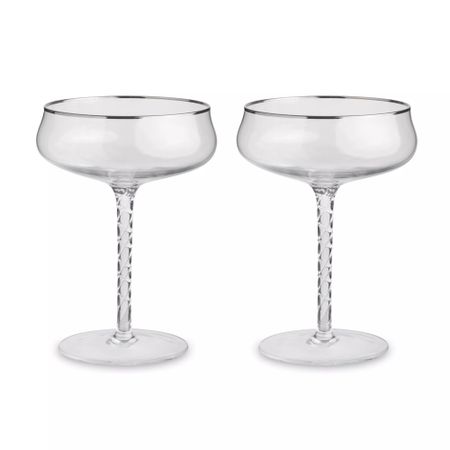 Набор бокалов-креманок для шампанского Anna Lafarg rhapsody 2 шт. 250 мл