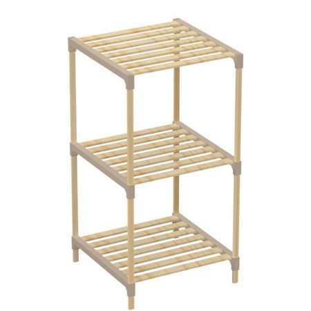 Стеллаж для хранения Fixwood Fix-2013-3 бежевый 41х34х81 см