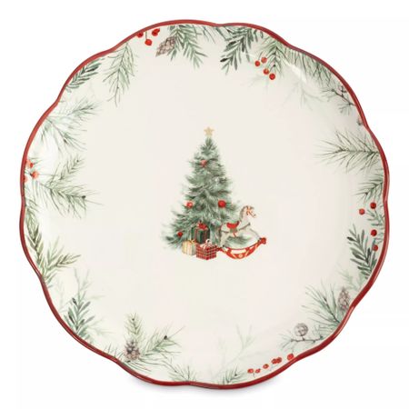 Тарелка обеденная Anna Lafarg лошадка у елки 24 см