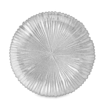 Тарелка обеденная Anna Lafarg avila 28 см серебристая