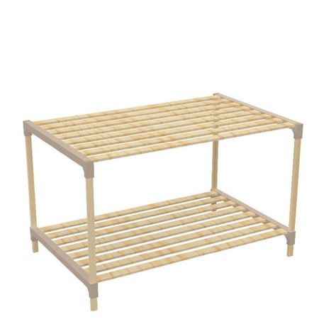 Стеллаж для хранения Fixwood Fix-2006-2 бежевый 61х34х46 см