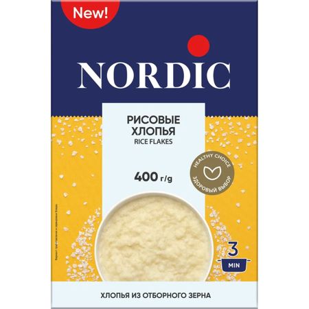 Хлопья рисовые Nordic 400 г