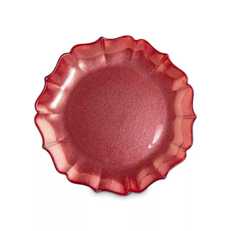 Тарелка закусочная Anna Lafarg Seville 21 см красная