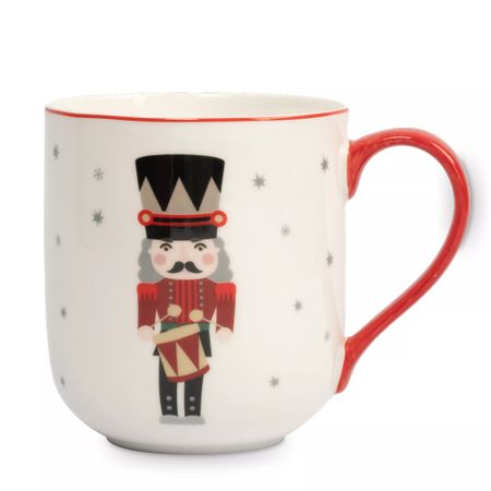 Кружка Anna Lafarg щелкунчик 450 мл бело-красная