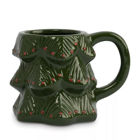 Кружка Anna Lafarg зелено-красная елка 380 мл