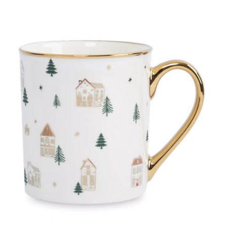 Кружка Anna Lafarg  домики и ели 300 мл