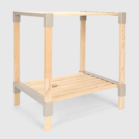 Стеллаж для хранения Fixwood Fix-2013-2 бежевый 41х34х46 см накладка на задний бампер для mercedes cla c117 cla45 amg cla180 cla200 cla250 2013 2019