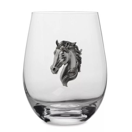 Стакан для виски Anna Lafarg голова коня 12 см 500 мл