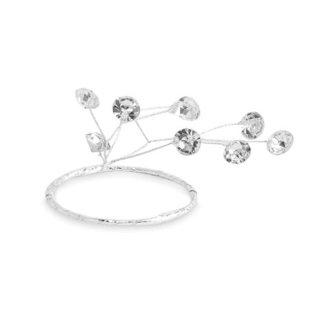 Кольцо для салфеток Anna Lafarg кристаллы 5х5 см серебро