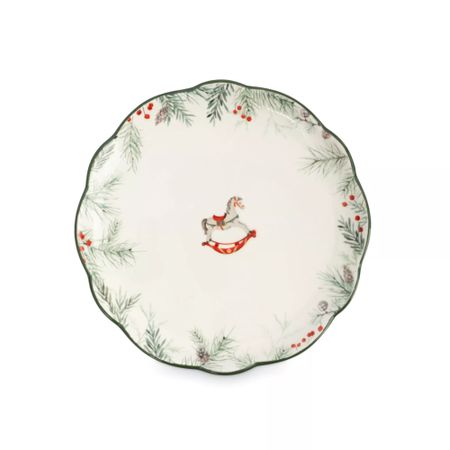 Тарелка закусочная Anna Lafarg лошадка 20 см зеленая
