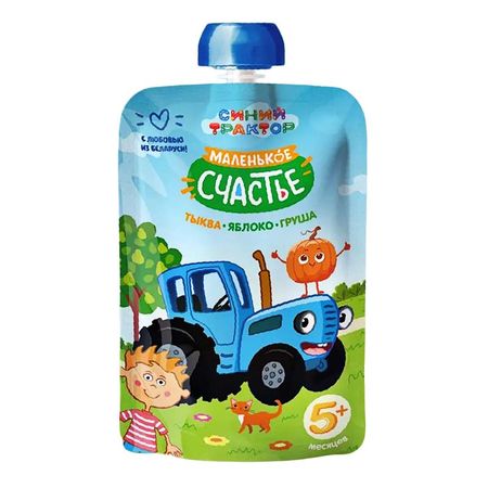 Пюре Синий трактор тыква, яблоко, груша 90 г