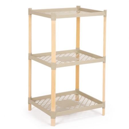 Этажерка для хранения Fixwood Fix-2000-3 бежевая 44х37х78 см