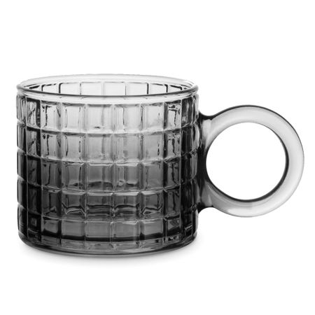 Кружка Anna Lafarg квадраты 300 мл серая