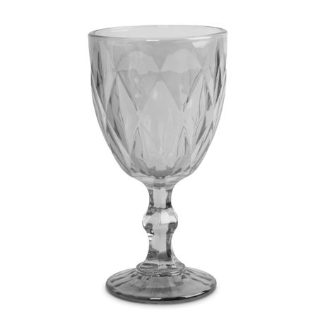 Кубок для вина Anna Lafarg diamond color 300 мл серый