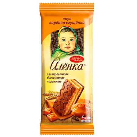 Пирожные Алёнка Рот Фронт бисквитные со сгущёнкой 150 г
