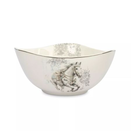 Салатник Anna Lafarg конь 1.8л белый с серебром