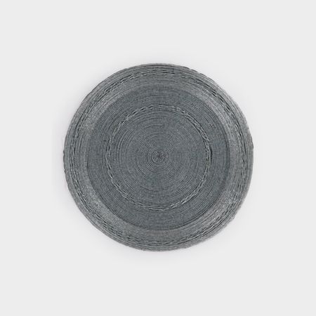 Салфетка под приборы Anna Lafarg bijou 36 см серая