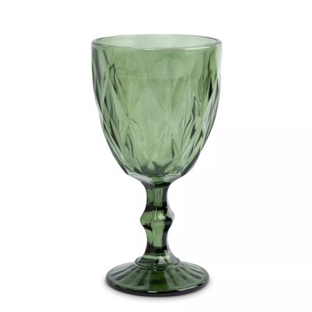 Бокал-кубок для вина Anna Lafarg diamond color 300 мл зеленый