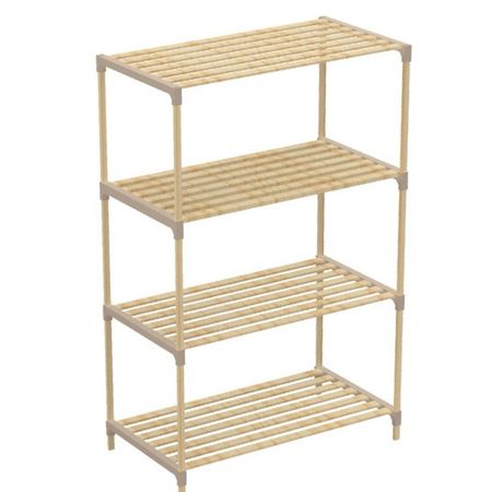 Стеллаж для хранения Fixwood Fix-2006-4 бежевый 61х34х116 см