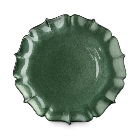 Тарелка обеденная Anna Lafarg Seville 28 см зеленая