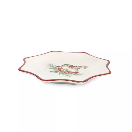 Блюдо Anna Lafarg лошадка 20 см красное