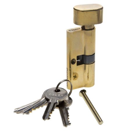 Механизм цилиндровый Зубр латунь 5-pin 70 мм