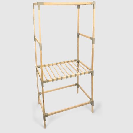 Система хранения Fixwood Fix-2035 бежевая 74х45х155 см probox lt f45 система сортировки и хранения 2 емкости 2x21 креп фасада полн выдв плавн закр графит brd452 42dg