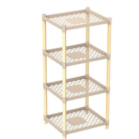Этажерка для хранения Fixwood Fix-2000-4 бежевая 44х37х112 см