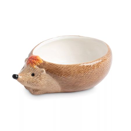 Конфетница Anna Lafarg Еж с листом 20,5х15х6 см коричневая