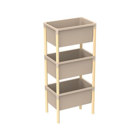 Этажерка для хранения Fixwood Fix-2017-45L бежевая 39х26х95 см
