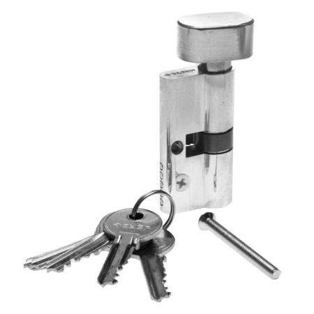 Механизм цилиндровый Зубр хром 5-pin 60 мм