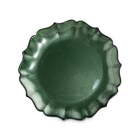 Тарелка закусочная Anna Lafarg Seville 21 см зеленая