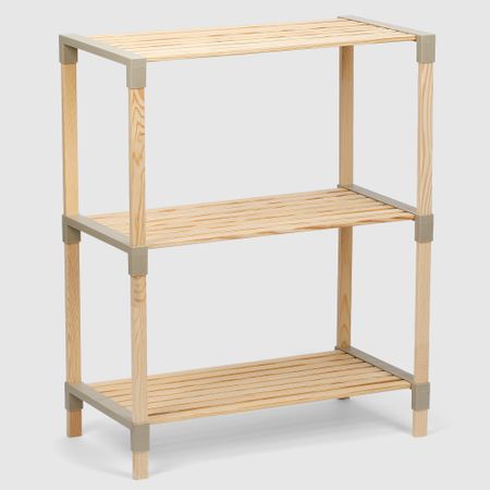 Стеллаж для хранения Fixwood Fix-2006-3 бежевый 61х34х81 см