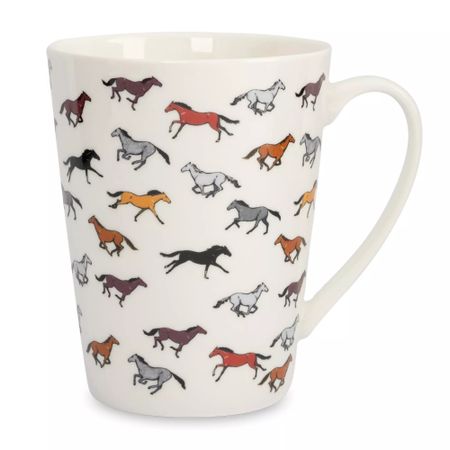 Кружка Anna Lafarg 420мл бегущие лошади bright horse