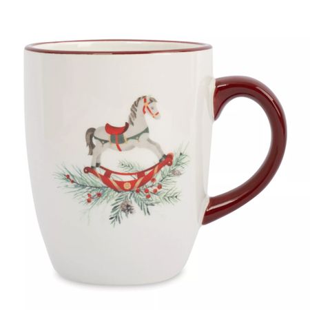 Кружка Anna Lafarg лошадка 330 мл красная