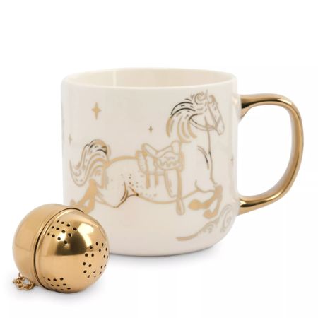 Кружка с ситечком Anna Lafarg лошадь/звезда 400 мл
