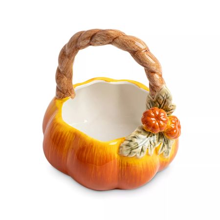 Конфетница с ручкой Anna Lafarg 21х19х21 см оранжевая