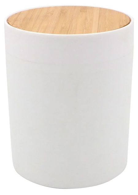 Ведро для мусора Actuel с бамбуковой крышкой, 2 л