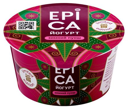 Йогурт густой EPICA Зимний пунш 4,8% БЗМЖ, 130 г