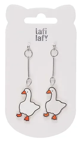 Сережки Гуси (акрил) (12-00626-EA07) (Lafilaf)