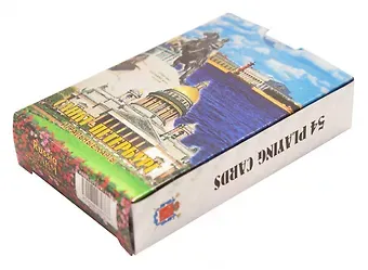 Карты сувенирные фольга Санкт-Петербург, серебро