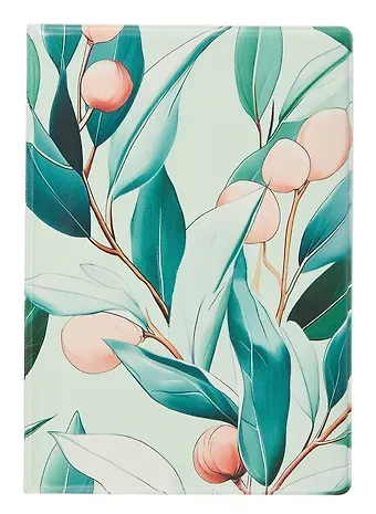 Обложка для паспорта Флора Листья и ягоды (ОП2024-435)