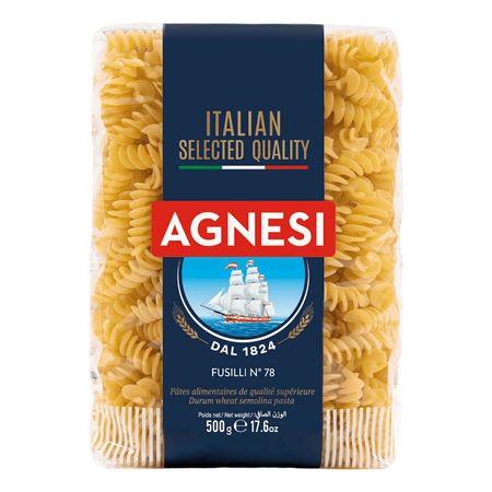 Макаронные изделия Agnesi Fusilli №78 500 г