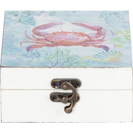 Шкатулка Glasar с крабом 12х13х5,8 см